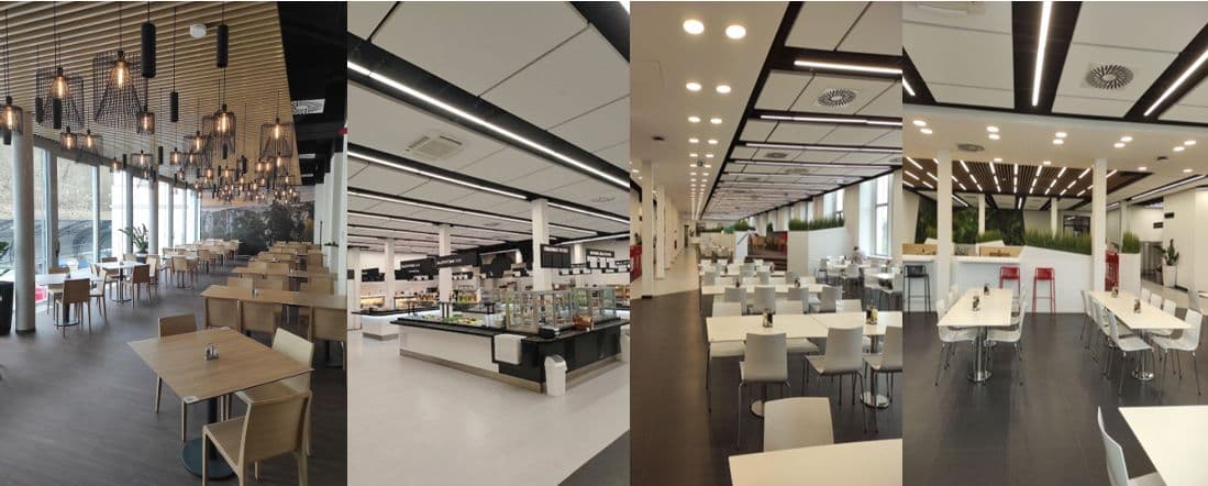 Designová jídelna, vývojové centrum Škoda Auto